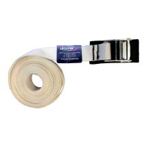 Lecuyer - Sangle De Transport Blanche Avec Came À Griffes Et Protection Mousse 4,5m Par 35mm