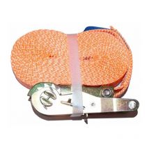 Sangle plate d'arrimage 35 mm 900 dab long 5m avec tendeur a cliquet