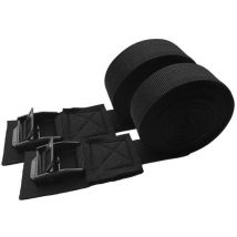 Kanu- und Kajakgurte, schwarze Dachträgergurte