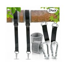 Erhope - Sangles de Hamac Sangles de Suspension pour Balançoire, 150cm Sangles Hamac d'extérieur avec Mousquetons de Sécurité pour Balançoire d'arbre