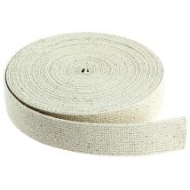 Lecuyer - Sangles de manutention et déménagement, coton, coloris écru, largeur 35 mm, longueur 100 m