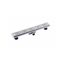 Saniclass - 2.0 Caniveau De Douche 120cm Avec Grille Avec Flasque De Sol Inox