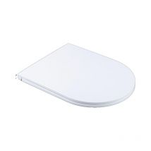 Saniclass - Universo Abattant wc - fermeture douce - déclipsage rapide - duroplast - 46x36cm - slim - blanc brillant