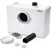 Triturator Macerador 600W Bomba de aguas residuales 200L/min con filtro de carbón para inodoros, lavabos y duchas - Sanigo