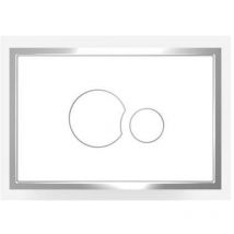 Sanit - Placca di comando SK706 in plastica a filo bianco alpin