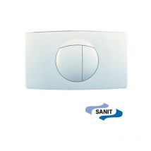 Sanit - Plaque de commande pour système à 2 chasses blanc alpin. 1601801000
