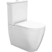 Sanitana Coral Inodoro Rimless Completo Btw Blanco - Asiento: Caida Normal - Ref: S10063881700000+s10064066600000+s80006562300000