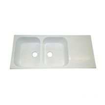 Sanitana - Italia Lavello a 2 Bacinelle 116X50 Bianco