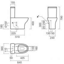 Sanitana - pop art Inodoro Completo Compacto Blanco - ref: SP0200182000000
