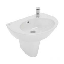 Pop Lavabo 60X45 Appoggio Parete Bianco - Sanitana