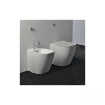 Sanitari senza brida filo parete Domus Falerii F50 Special vaso bidet e sedile