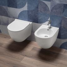 Sanitari Sospesi Moderni Rimless Sedile Con Chiusura Rallentata Kerm
