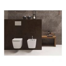 Sanitari Stone Sospesi Cm. 52x36 Con Sedile Softclose Di Ceramica