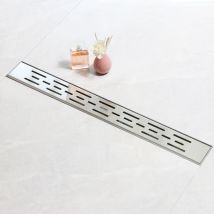 SaniteModar Caniveau de douche 100cm, Panneau Linéaire, Caniveau de douche siphonné avec appareil désodorisant et filtre à cheveux