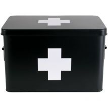 Erste Hilfe Kasten aus Metall, aktuelle Zeit, present time, 31,5 x 19 x 21 cm