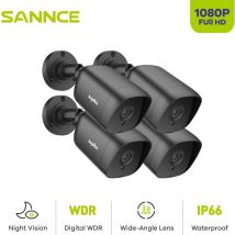 1080P cctv Camera Outdoor Night Vision Waterproof Video Surveillance Security Protection System 4Camera - Sannce