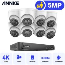 16CH Système de sécurité vidéo réseau Super hd PoE 5MP 8 caméras style b – sans disque dur - Annke