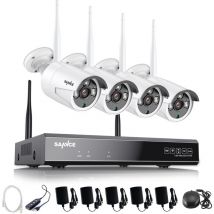 Sannce - 8CH 3MP Système de sécurité vidéo sans fil 5MP hdmi nvr avec 4PCS 3MP Wifi Kit de surveillance de caméra ip résistant aux intempéries Vision