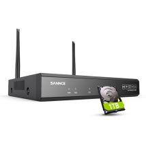 Sistema Di Videosorveglianza Wireless 10ch Video H.264+ Da 5 Mp Per Sorveglianza Domestica Sistema Di Rete Poe Doppia Modalità Wifi Supporto Alexa - 