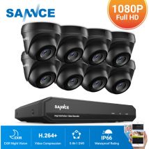 Système de sécurité vidéo domestique 1080P avec dvr 1080N avec 8 caméras Style a – Sans disque dur - Sannce