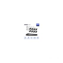 Sannce - annke 4K Ultra hd dvr Sistema de cámara de seguridad con cable con cámaras de visión nocturna Super hd de 8MP para el hogar Kits de