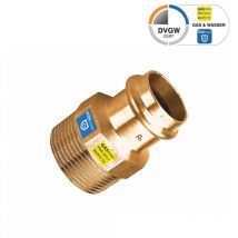 Pressfitting Übergang Außengewinde Übergangsnippel, Größe v 35 - 1 1/4 - Sanpro