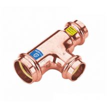 Pressfitting T-Stück Abgänge reduziert, Größe v 28 - Abgang v 18 - v 22 - Sanpro