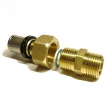 Pressfitting Übergangsverschraubung Außengewinde, Größe 26x3 - Gewinde 1 - Sanpro