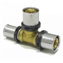 Thpress Pressfitting T-Stück Abgänge reduziert, Größe 32x3 - Abgang 32x3 - 20x2 - Sanpro