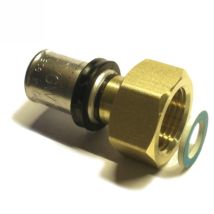 Thpress Pressfitting Verschraubung mit ig Überwurfmutter, Größe 26x3 - Gewinde 1 - Sanpro