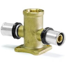 Sanpro - Pressfitting Wandscheiben + Montageplatte, Größe 20x2, Stichmaß 73 - 153 mm