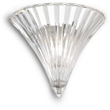 Ideal Lux - Santa - 1 encendedor de pared para interiores claro transparente con vidrio pequeño, E14