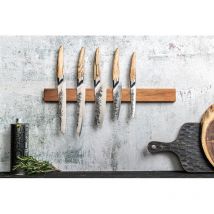 Santoku-messer - Geschmiedet - Katai - Vg10-stahl - Griff Aus Wurzelholz - L 14 Cm