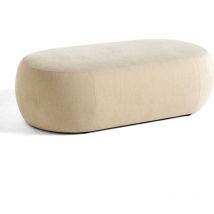 Lisa Design - Santorini - pouf modulable - en tissu texturé - beige