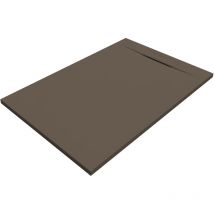 SANYCCES SIENA Rechteckige Duschwanne SanyDur Gel Coat 120 x 80 cm, Cocoa