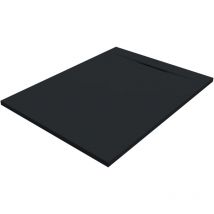 Siena Rechteckige Duschwanne SanyDur Gel Coat 120 x 90 cm, schwarz - Sanycces