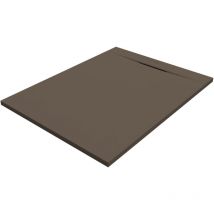 Siena Rechteckige Duschwanne SanyDur Gel Coat 110 x 90 cm, Cocoa - Sanycces