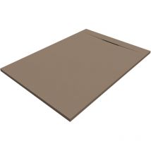 Siena Rechteckige Duschwanne SanyDur Gel Coat 90 x70 cm, Moka - Sanycces
