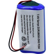 2/ur18650-zm2 Pcbk Batteria Ricaricabile Speciale 18650 Con Cavo Li-ion 7.4 V 2420 Mah - Sanyo