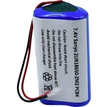 Sanyo - 2/UR18650-ZM2 pcbk Pile rechargeable spéciale 18650 avec câble Li-Ion 7.4 v 2420 mAh