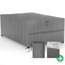 Gartenmöbel Abdeckung für Sitzgruppen Winterfest - RipStop-Technologie mit 600D Oxford Gewebe 320g, Reißfest & UV-Beständig, Wasserdichte Abdeckhaube