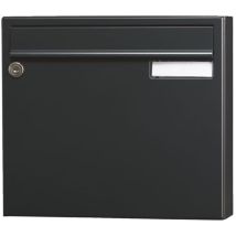Saphir, Mit Klappe, Breite 370 Mm, Grau Ral 7016 Matt