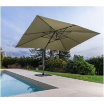 Saphir - Parasol déporté 4x3m - Vert mélèze