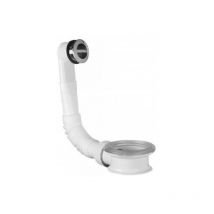 Sapho Accessoire Omp Tea - Trop-plein de lavabo, blanc/chrome 247.304.0
