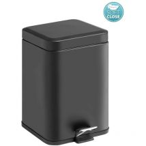 Sapho - Accessoires de salle de bains Gedy - Poubelle 5 l, SoftClose, noir mat 230914