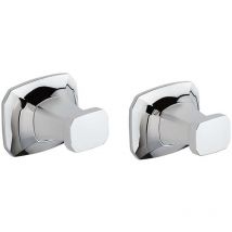 Metaform - Sapho Aida - Haken, 2 Stück, Chrom AI001