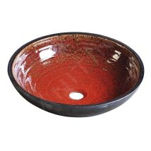 Attila - Vasque, diamètre 430 mm, rouge tomate/essence DK007 - Sapho