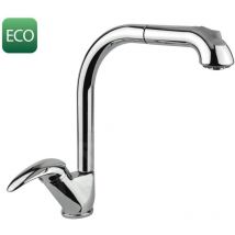 Sapho - Axus - Mitigeur d'évier avec douchette extractible, chrome 1112-72