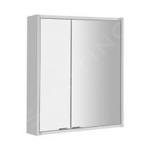 Sapho Batu - Armoire miroir avec éclairage LED, 600x710x150 mm, blanc 1141120
