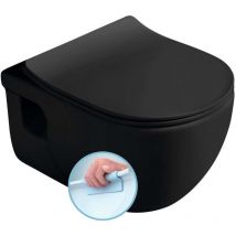 Sapho - Brilla - wc sospeso, Rimless, nero opaco 100614-110
